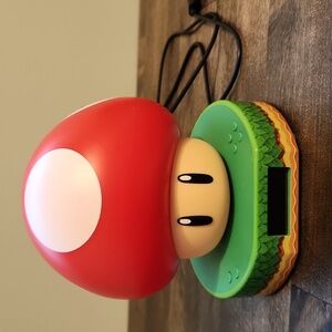 Nintendo Super Mario mushroom digital clock